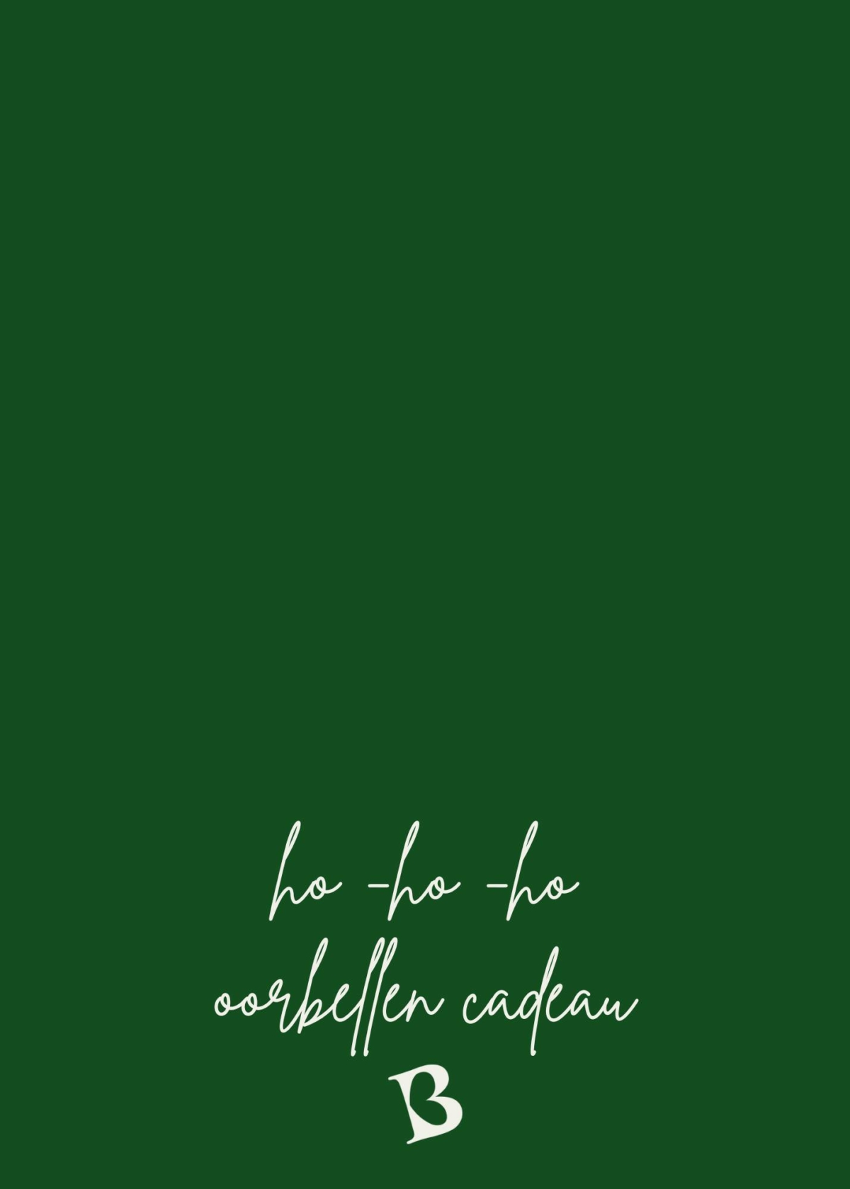 Ho-ho-ho oorbellen cadeau