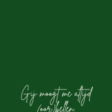 Gij moogt me altijd (oor)bellen