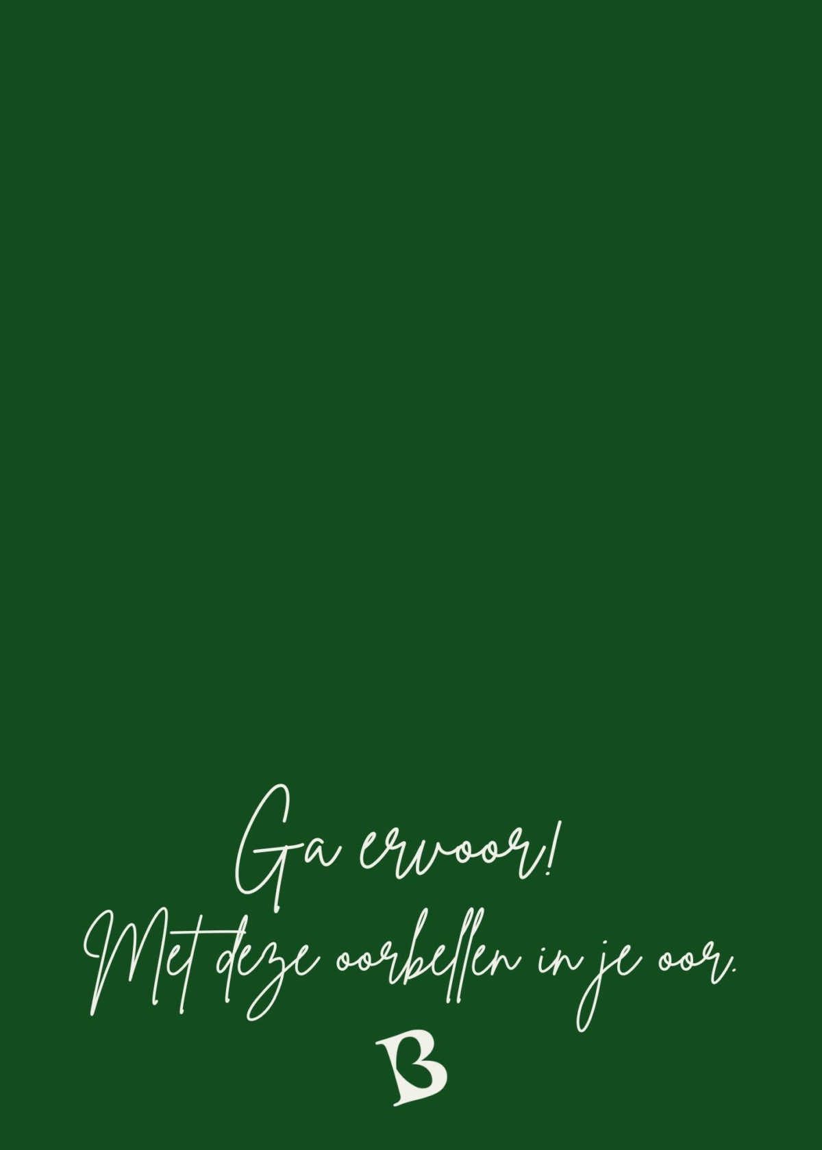 Ga ervoor! Met deze oorbellen in je oor.